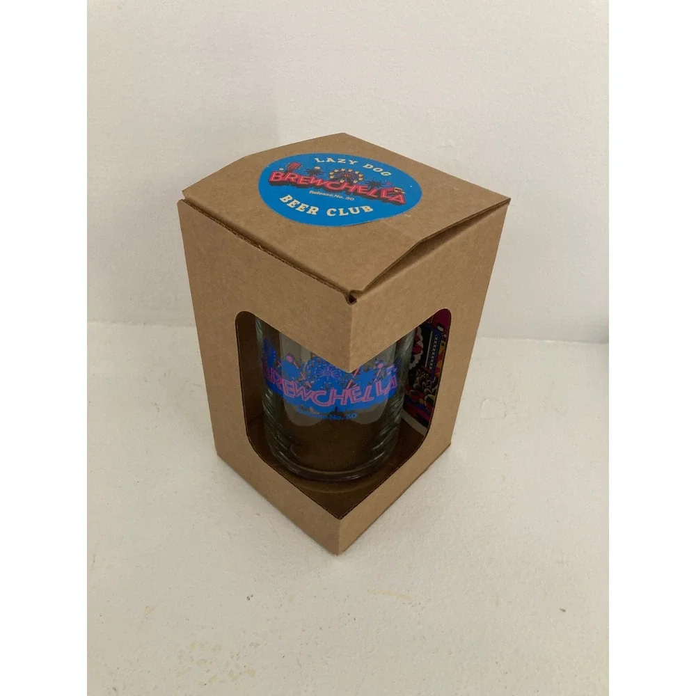 Lazy Dog Beer‎ Club Brewchella Release No. 30 Music Festival Beer Can Glass Cool